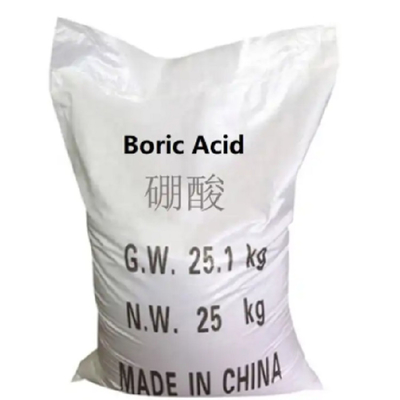 CAS 10043-35-3 Crystal Bulk Orthoboric Acid Powder ácido bórico