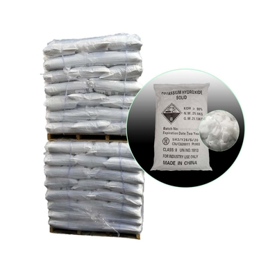 Branco 90% KOH Potassium Hydroxide Flakes CAS 1310-58-3 para o detergente