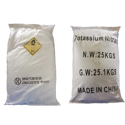 Adubo Crystal Powder branco do nitrato de potássio KNO3 da pureza 99,4%