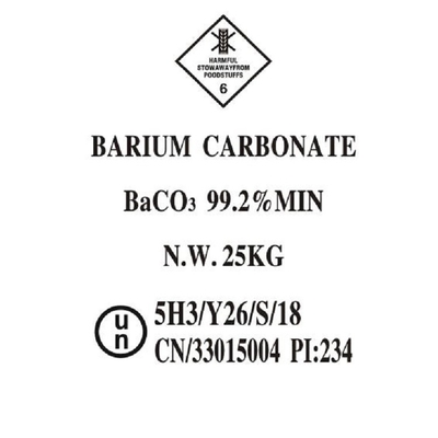 Sais inorgánicos Baco3 da pureza da fonte 99,2% da fábrica, carbonato branco do bário da luz do pó de Red Star