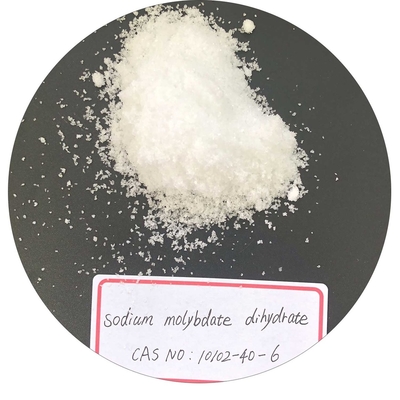 Polvo cristalino branco molibdato de sódio dihidrato para fertilizantes, pigmentos, polir