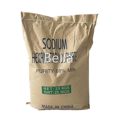 CAS 10124-56-8 SHMP em pó de cristal branco para têxteis, Hexametafosfato de sódio de qualidade alimentar para laticínios e bebidas