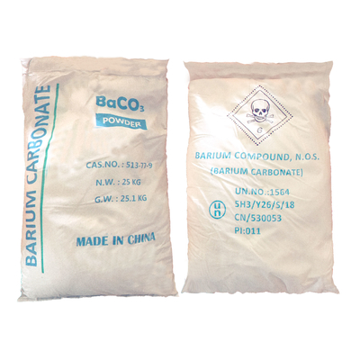 CAS 513-77-9 Carbonato de Bário em pó branco para azulejos cerâmicos, 99,2% de Carbonato de Bário