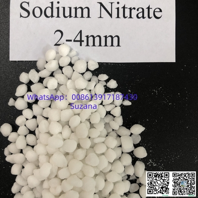 2-4 mm 6-8 mm Forma granular Nitrato de sódio Muito solúvel em água